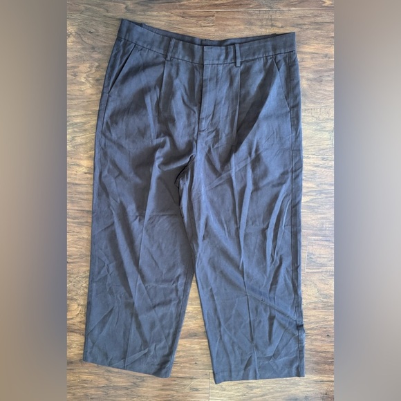 Madewell Slouchy Straight Pants Drapey Twill Brown Mid Rise NWT 2024 Size 14 - Picture 1 of 11